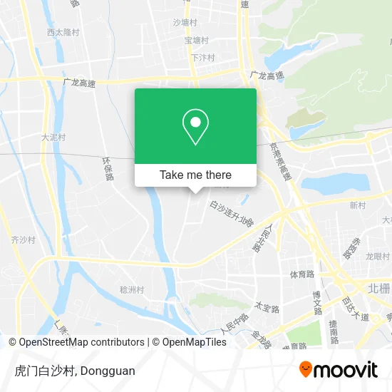 虎门白沙村 map