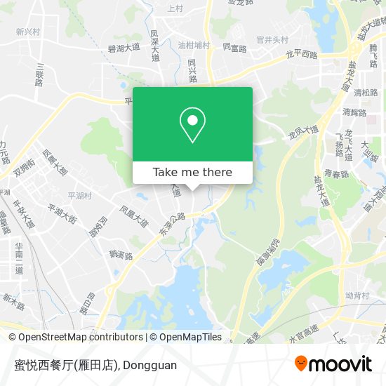 蜜悦西餐厅(雁田店) map