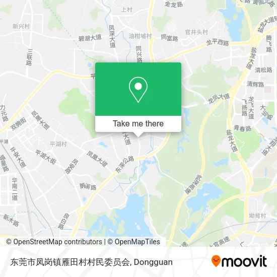 东莞市凤岗镇雁田村村民委员会 map