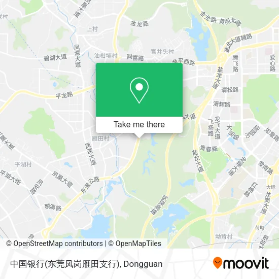 中国银行(东莞凤岗雁田支行) map