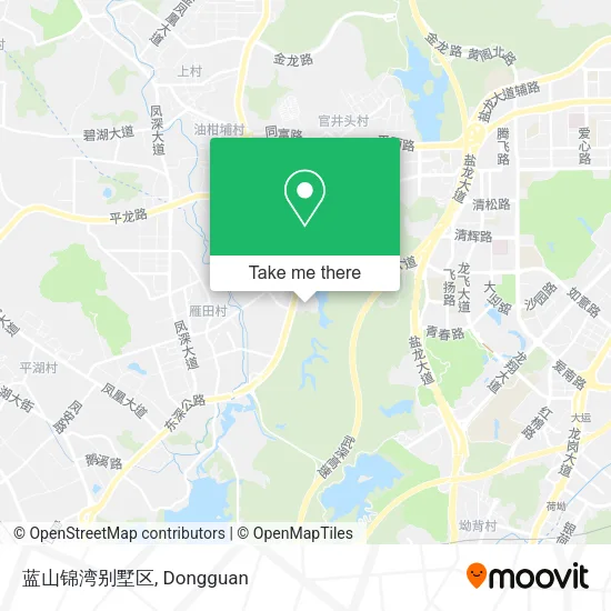 蓝山锦湾别墅区 map
