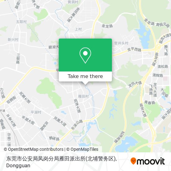 东莞市公安局凤岗分局雁田派出所(北埔警务区) map