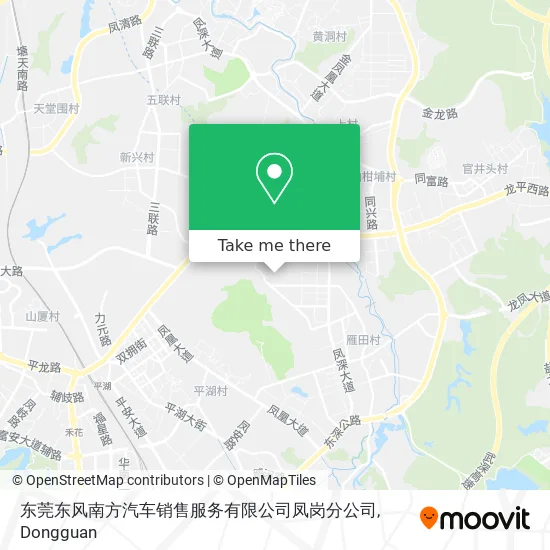 东莞东风南方汽车销售服务有限公司凤岗分公司 map