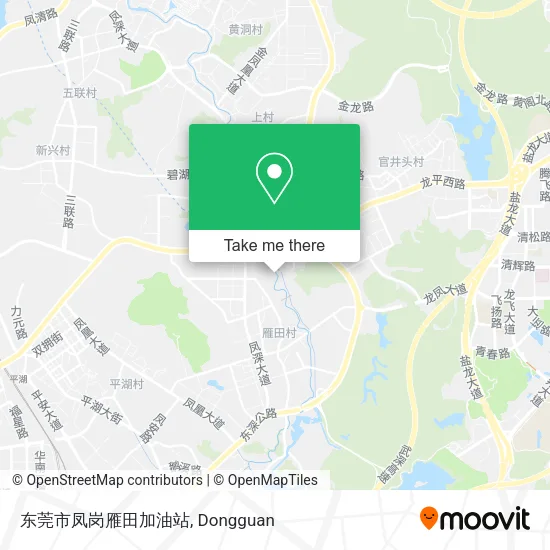 东莞市凤岗雁田加油站 map