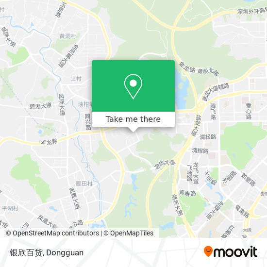 银欣百货 map