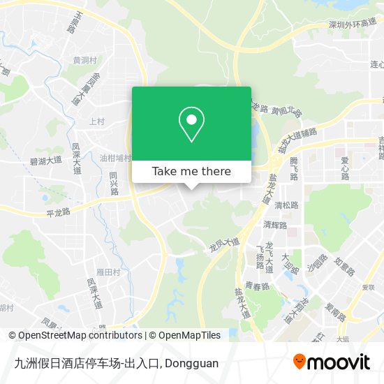 九洲假日酒店停车场-出入口 map