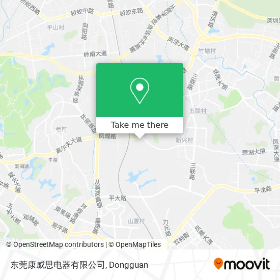 东莞康威思电器有限公司 map