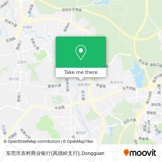 东莞市农村商业银行(凤德岭支行) map