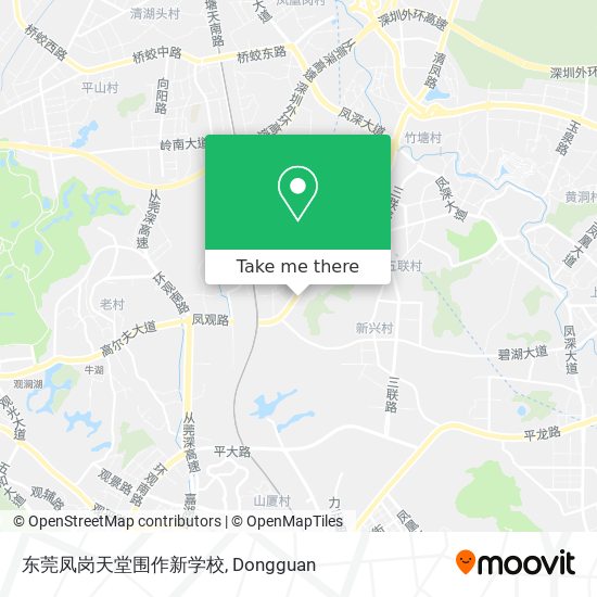 东莞凤岗天堂围作新学校 map