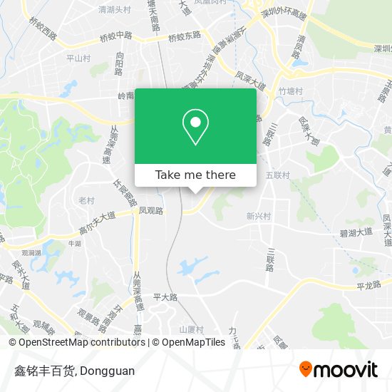 鑫铭丰百货 map