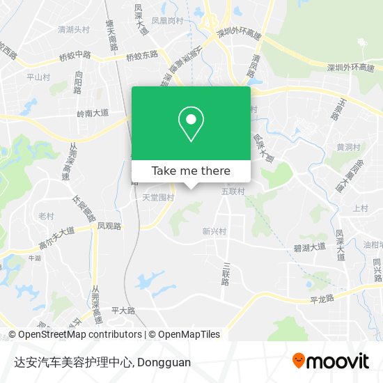达安汽车美容护理中心 map
