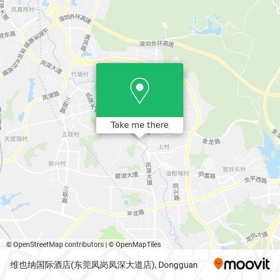 维也纳国际酒店(东莞凤岗凤深大道店) map