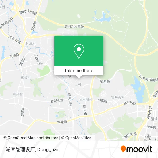 潮客隆理发店 map