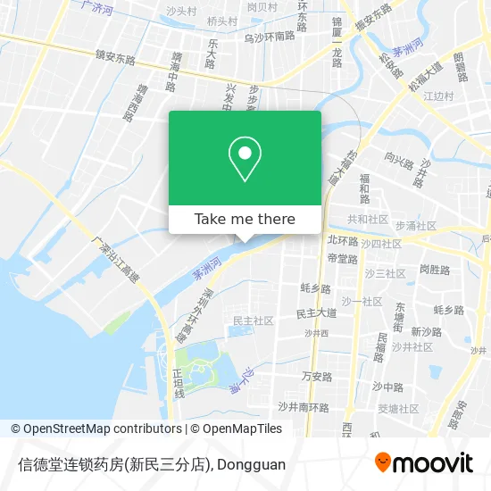 信德堂连锁药房(新民三分店) map