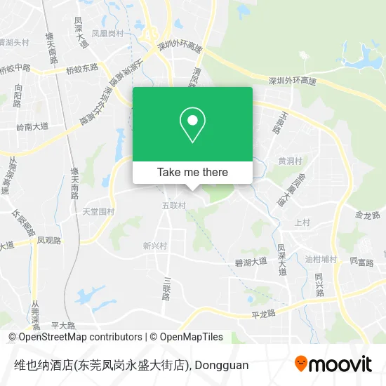 维也纳酒店(东莞凤岗永盛大街店) map