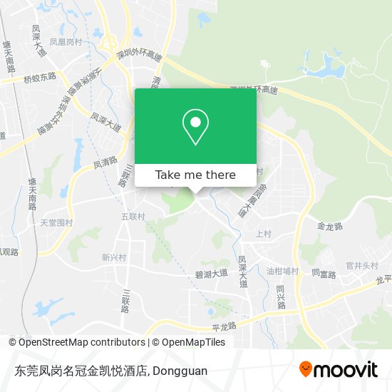 东莞凤岗名冠金凯悦酒店 map