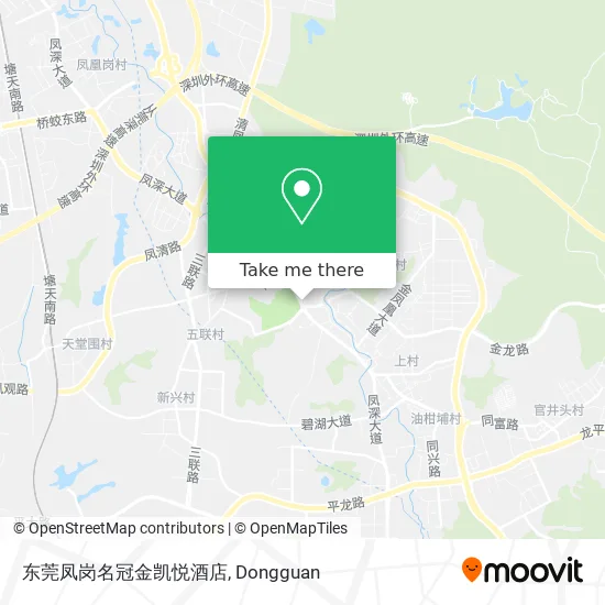 东莞凤岗名冠金凯悦酒店 map