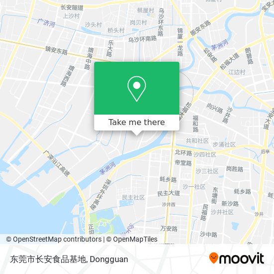 东莞市长安食品基地 map