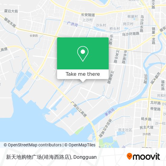 新天地购物广场(靖海西路店) map