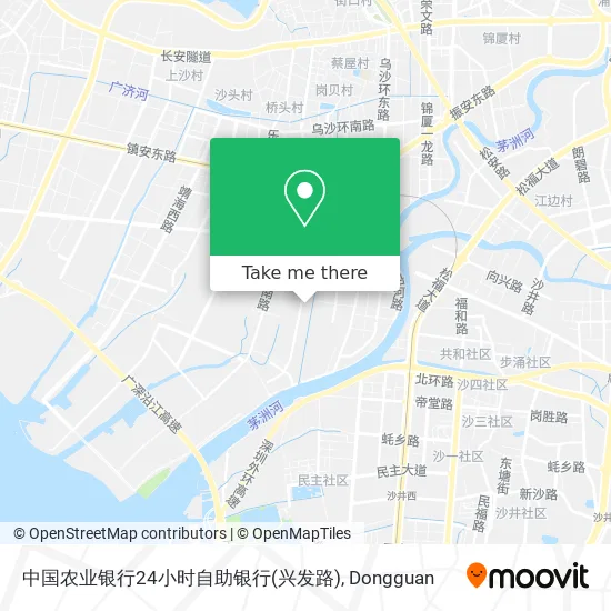 中国农业银行24小时自助银行(兴发路) map