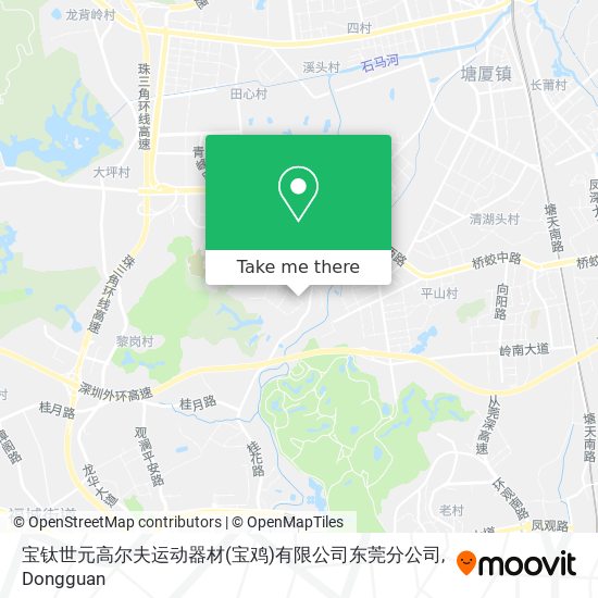 宝钛世元高尔夫运动器材(宝鸡)有限公司东莞分公司 map