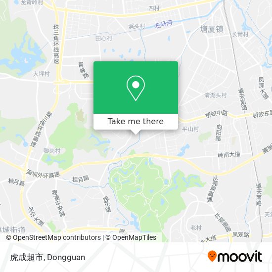 虎成超市 map