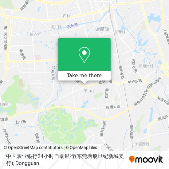 中国农业银行24小时自助银行(东莞塘厦世纪新城支行) map