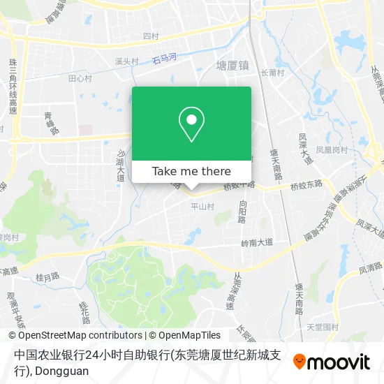 中国农业银行24小时自助银行(东莞塘厦世纪新城支行) map