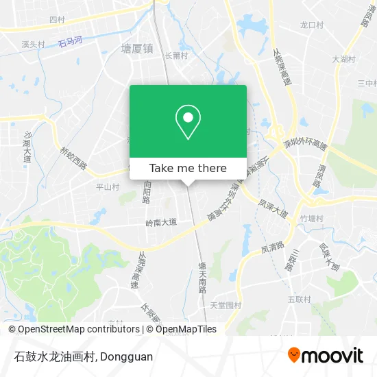 石鼓水龙油画村 map