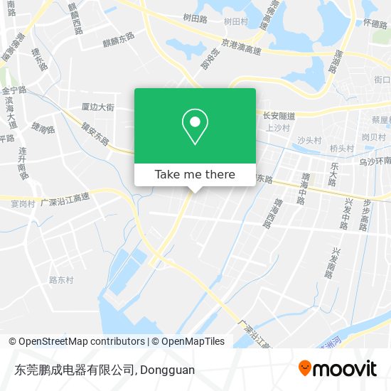 东莞鹏成电器有限公司 map