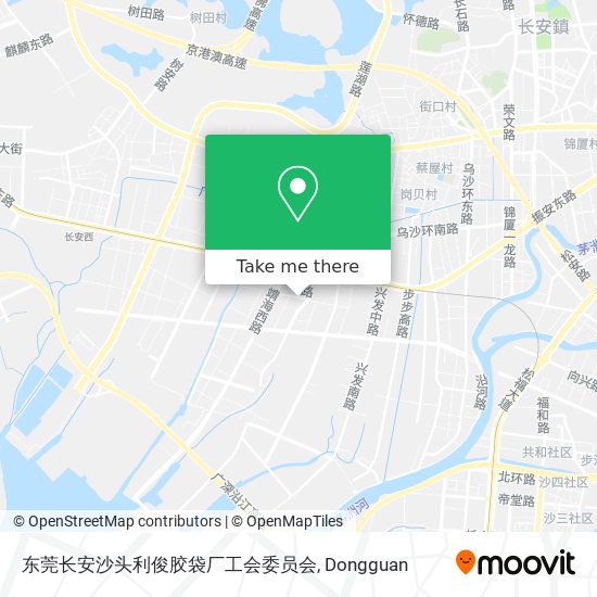 东莞长安沙头利俊胶袋厂工会委员会 map