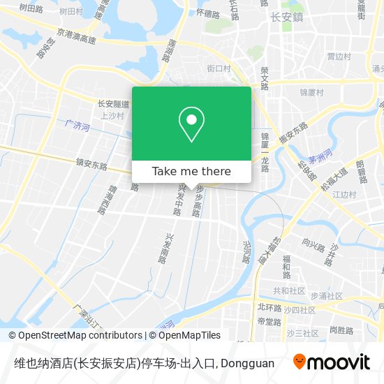 维也纳酒店(长安振安店)停车场-出入口 map