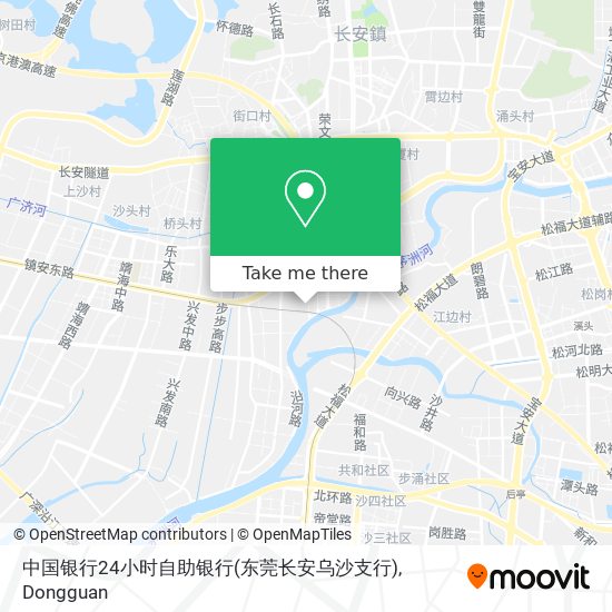 中国银行24小时自助银行(东莞长安乌沙支行) map