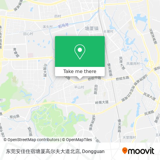 东莞安佳住宿塘厦高尔夫大道北店 map