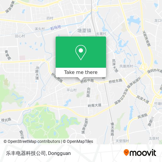 乐丰电器科技公司 map