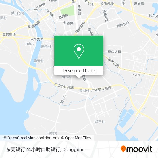 东莞银行24小时自助银行 map