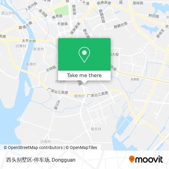 西头别墅区-停车场 map