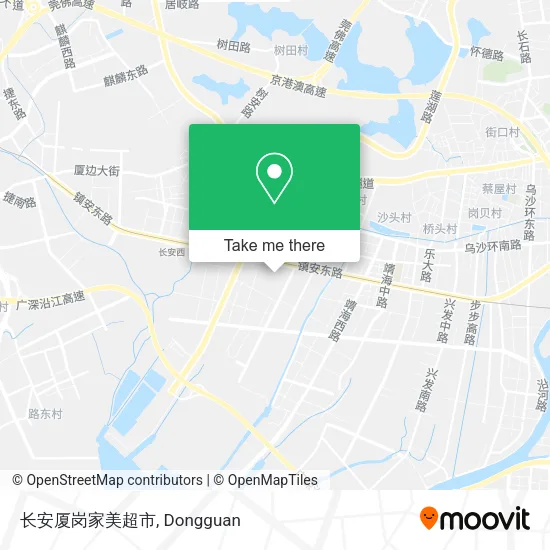 长安厦岗家美超市 map