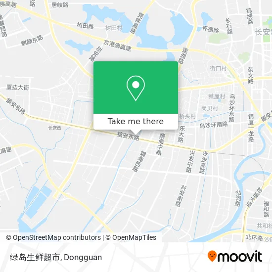 绿岛生鲜超市 map
