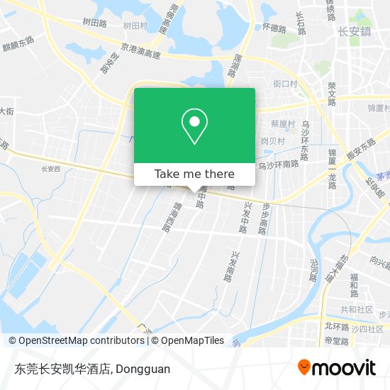 东莞长安凯华酒店 map