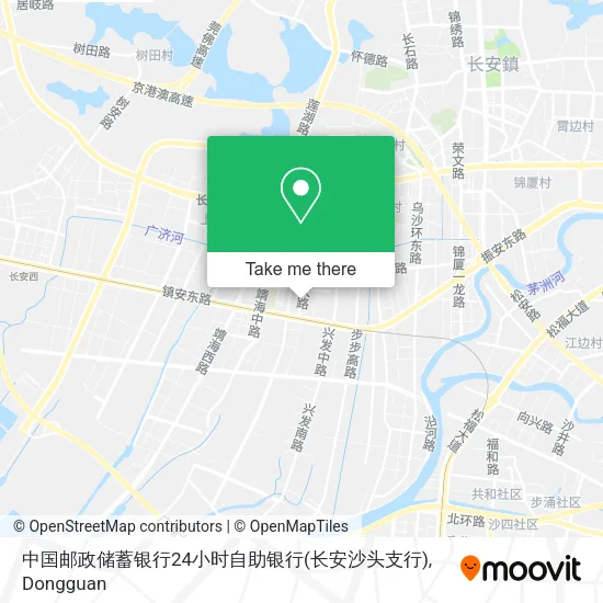 中国邮政储蓄银行24小时自助银行(长安沙头支行) map