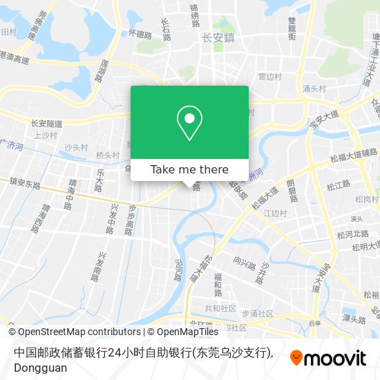 中国邮政储蓄银行24小时自助银行(东莞乌沙支行) map