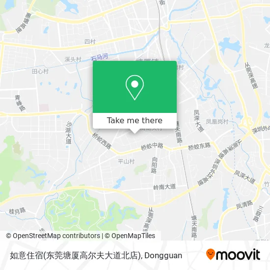 如意住宿(东莞塘厦高尔夫大道北店) map