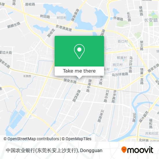 中国农业银行(东莞长安上沙支行) map