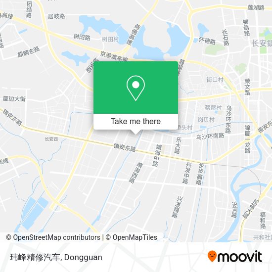 玮峰精修汽车 map