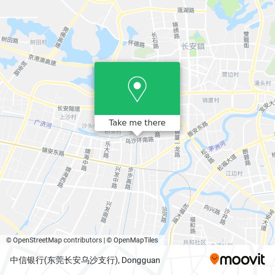 中信银行(东莞长安乌沙支行) map