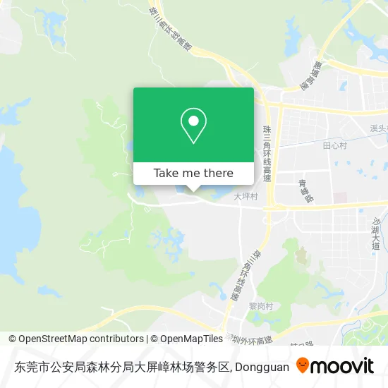 东莞市公安局森林分局大屏嶂林场警务区 map