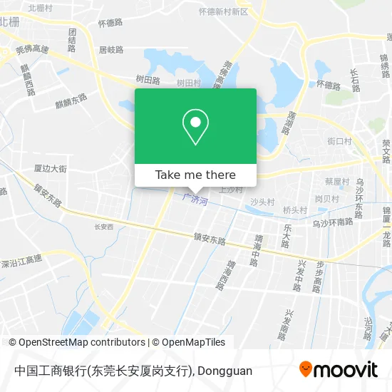 中国工商银行(东莞长安厦岗支行) map