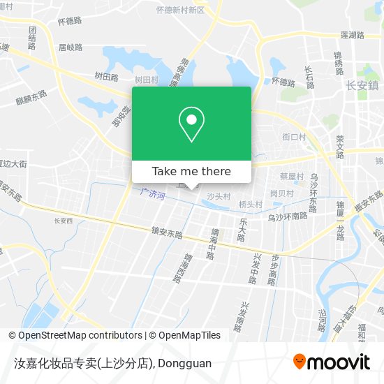 汝嘉化妆品专卖(上沙分店) map