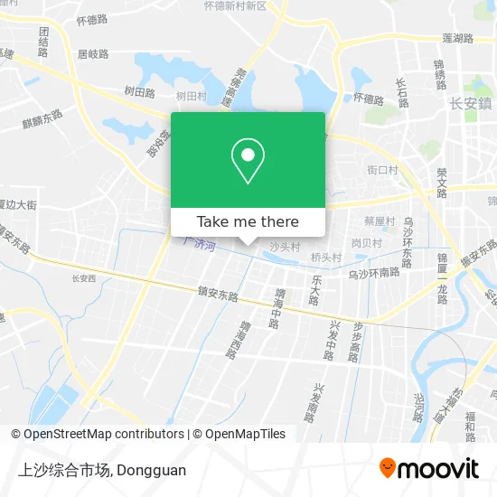 上沙综合市场 map